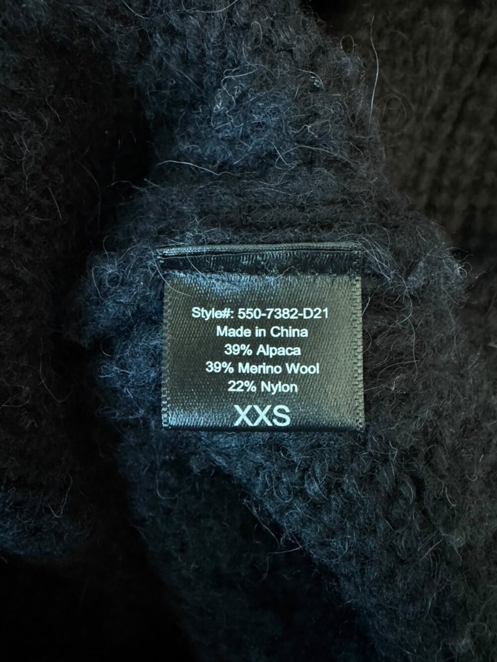 Jenni Kayne Cable Cocoon Cardigan in Black - Picture 6 of 7